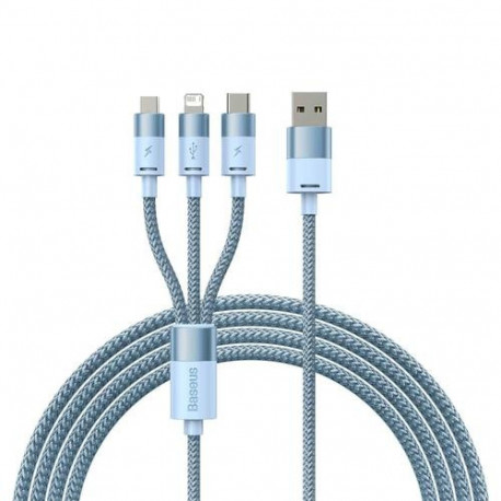 Baseus CAXS000017 USB cable 1.2 m USB A USB C/Micro USB-A/Lightning Blue
