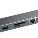 Baseus CATSXG0G notebook dock/port replicator USB 3.2 Gen 1 (3.1 Gen 1) Type-C Silver