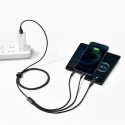 Baseus Tungsten Gold 3-in-1 USB cable USB 2.0 1.5 m USB A USB C/Micro USB A/Lightning Black