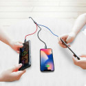 Baseus CAMLT-ASY01 USB cable 0.3 m USB A USB C/Micro USB A/Lightning Black