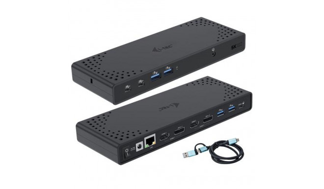 i-tec USB 3.0 / USB-C / Thunderbolt 3 Dual Display Docking Station Gen2 + Power Delivery 100W