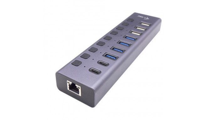 i-tec USB-A/USB-C Charging HUB 9port with LAN + Power Adapter 60 W