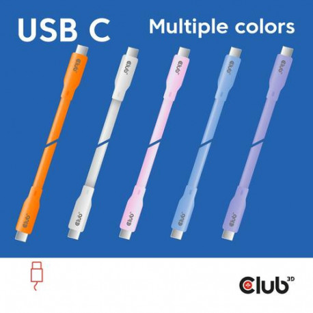 CLUB3D USB C cable purple