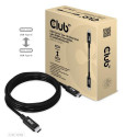 CLUB3D USB4 Gen3x2 Type-C Bi-Directional Cable 8K60Hz, Data 40Gbps, PD 240W(48V/5A) EPR M/M 2m / 6.5