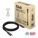 CLUB3D USB4 Gen3x2 Type-C Bi-Directional Cable 8K60Hz or 4K120Hz, Data 40Gbps, PD 240W(48V/5A) EPR M