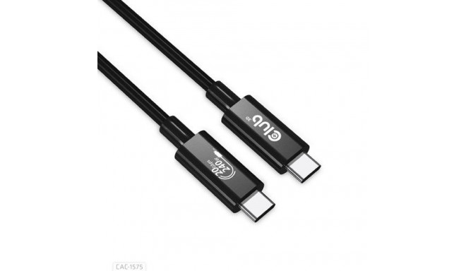CLUB3D USB4 Gen2x2 Type-C Bi-Directional Cable 4K60Hz, Data 20Gbps, PD 240W(48V/5A) EPR M/M 2m