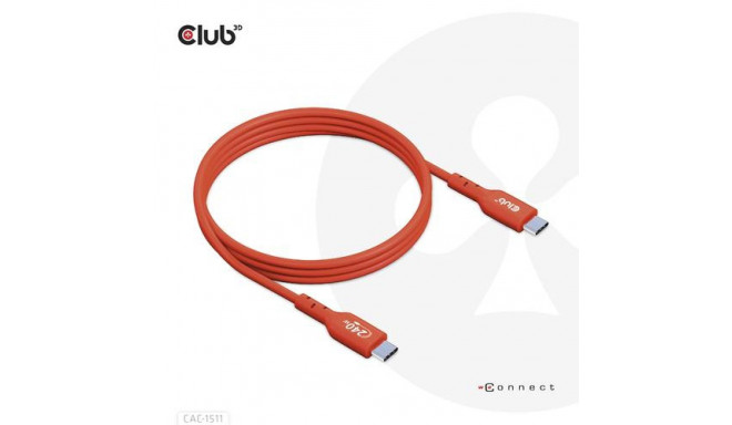 CLUB3D USB2 Type-C Bi-Directional USB-IF Certified Cable Data 480Mb, PD 240W(48V/5A) EPR M/M 1m / 3.