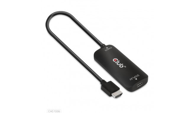 CLUB3D HDMI + Micro USB to USB Type-C 4K120Hz or 8K30Hz M/F Active Adapter