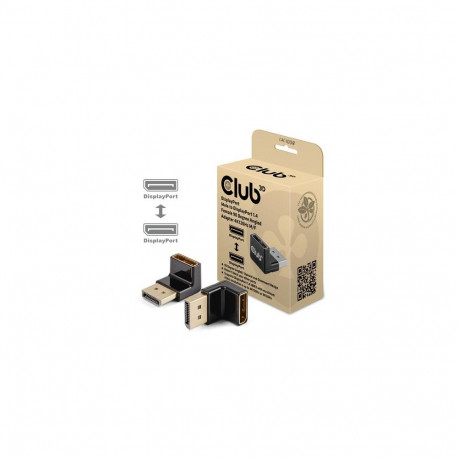 CLUB3D DisplayPort Male to DisplayPort 1.4 Female 90 Degree Angled Adapter 4K120Hz M/F