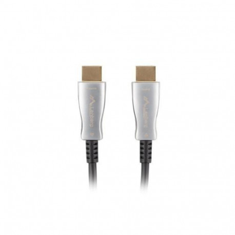 Lanberg CA-HDMI-20FB-1000-BK HDMI cable 100 m HDMI Type A (Standard) Black, Silver