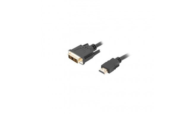 Lanberg CA-HDDV-10CC-0018-BK video cable adapter 1.8 m HDMI Type A (Standard) DVI-D Black