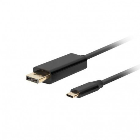Lanberg CA-CMDP-10CU-0018-BK video cable adapter 1.8 m USB Type-C DisplayPort Black