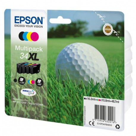 Epson Golf ball 34XL DURABrite Ultra Multipack 4-colours Ink