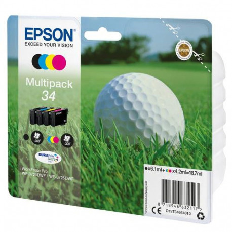 Epson Golf ball 34 DURABrite Ultra Multipack 4-colours Ink
