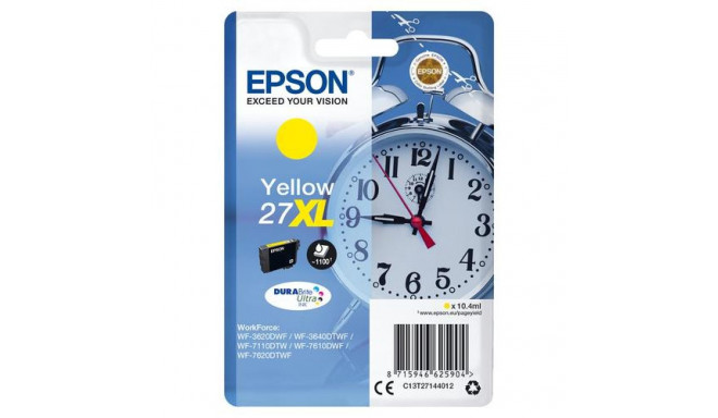 Epson Alarm clock Singlepack Yellow 27XL DURABrite Ultra Ink