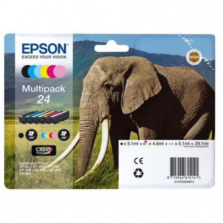 Epson Elephant 24 Claria Photo HD Multipack 6-colours Ink