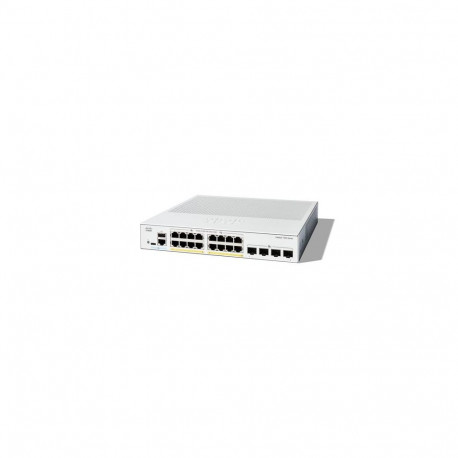 Cisco Catalyst 1300-16P-4X Managed Switch, 16 Port GE, PoE, 4x10GE SFP+, Limited Lifetime Protection