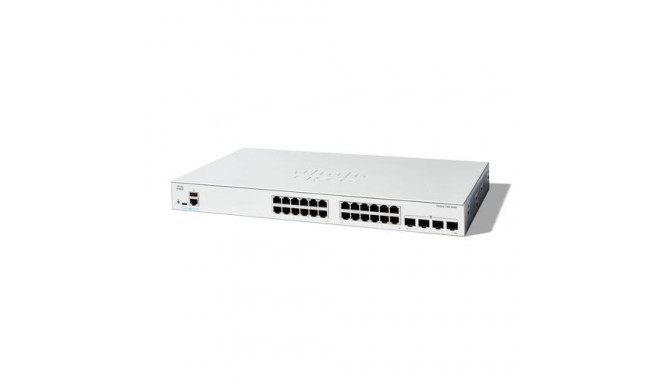 Cisco Catalyst 1200-24T-4G Smart Switch, 24 Port GE, 4x1GE SFP, Limited Lifetime Protection (C1200-2