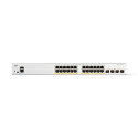 Cisco Catalyst 1200-24FP-4X Smart Switch, 24 Port GE, Full PoE, 4x10GE SFP+, Limited Lifetime Protec