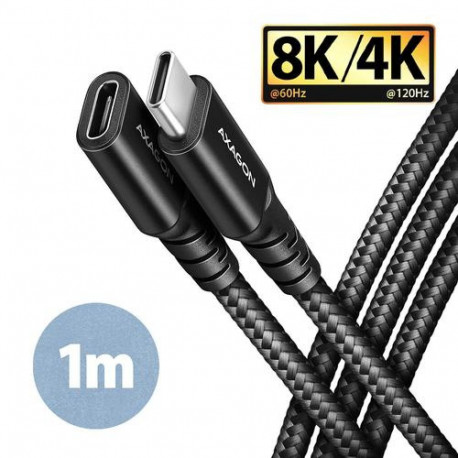 Axagon BUCM32-CF10AB SPEED+ USB-C <> USB 20Gbps extension cable 1 m