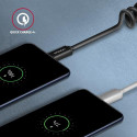 Axagon Data and charging USB 2.0 cable 1.1 m long. PD 60W, 3A. Black twisted. USB cable USB C