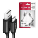 Axagon BUCM-AM10TB USB cable USB 2.0 0.6 m USB C USB A Black