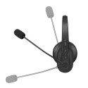 LogiLink BT0059 headphones/headset Wireless Head-band Office/Call center Bluetooth Charging stand Bl
