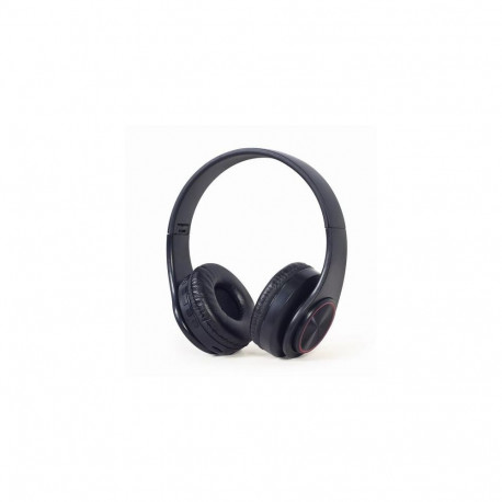 Gembird BHP-LED-01 headphones/headset Wired &amp; Wireless Head-band Music/Everyday Micro-USB Bl