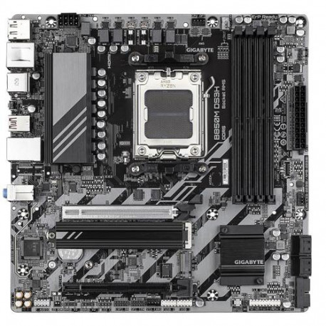 GIGABYTE B850M DS3H Motherboard - AMD Ryzen 9000 Series CPUs, 16+2+2 Phases Digital VRM, up to 8200M