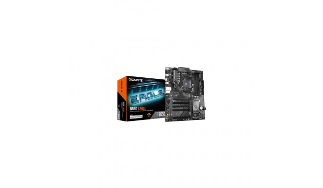 GIGABYTE B550 EAGLE Motherboard - AMD Ryzen 5000 G-Series CPUs, 10+3+1 Phases VRM, up to 3200MHz DDR