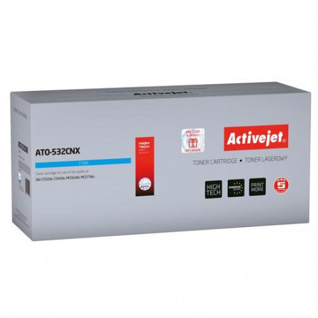 Activejet ATO-532CNX toner (replacement for OKI 46490607; Supreme; 6000 pages; cyan)