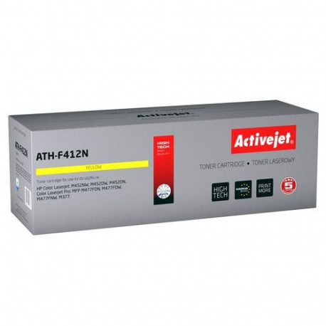 Activejet ATH-F412N Toner cartridge for HP/Canon printers, compatible with HP 410A CF412A; Canon CRG