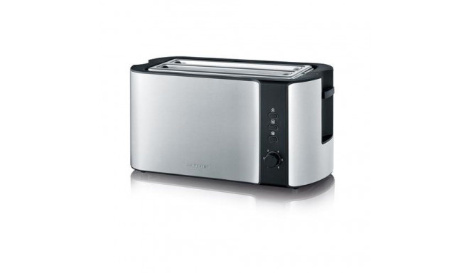 Severin AT 2590 toaster 2 slice(s) 1400 W Black, Silver