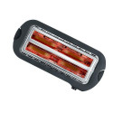 Severin AT 2590 toaster 2 slice(s) 1400 W Black, Silver