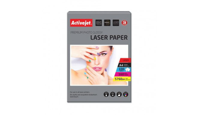 Activejet AP4-160G100L photo paper for laser printers; A4; 100 pcs