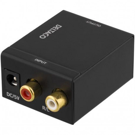 Deltaco AN-DG audio converter Black