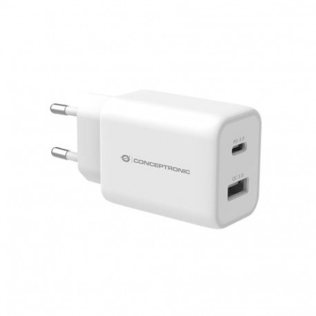 Conceptronic ALTHEA 2-Port 33W USB PD PPS Charger, QC 3.0