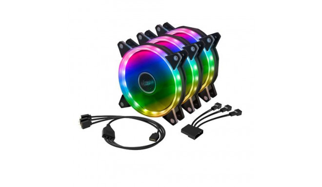 Akasa VEGAS AR7 Computer case Heatsink/Radiator 12 cm Black, Transparent 3 pc(s)