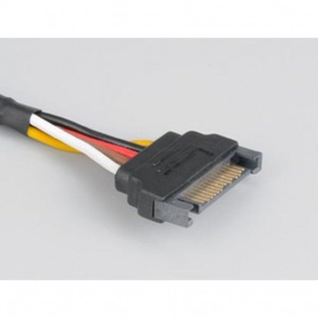 Akasa Sata Power Cable Extension Black 0.3 m