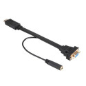 Akasa AK-CBHD18-20BK video cable adapter 0.2 m HDMI Type A (Standard) VGA (D-Sub) Black