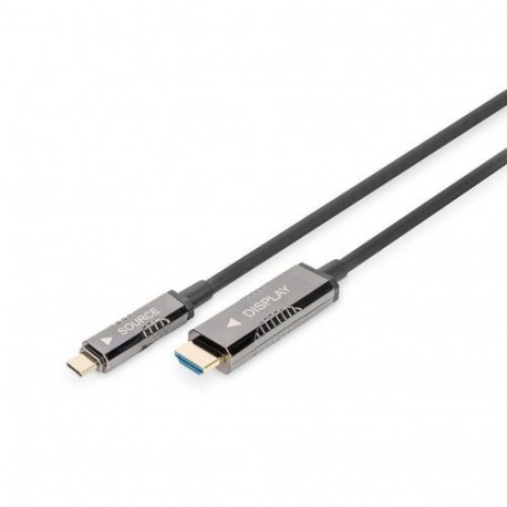 Digitus USB-C - HDMI AOC adapter cable, UHD 4K / 60 Hz, 20m