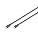 Digitus USB-C silicone connection cable, 1m, black
