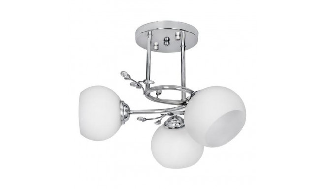 Activejet Classic ceiling chandelier pendant lamp IRMA nickel triple 3xE27 for living room