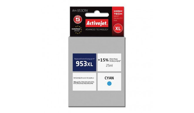 Activejet AH-953CRX ink (replacement for HP 953XL L0S70AE; Premium; 50 ml; black)