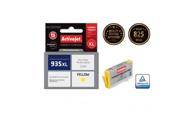 Activejet AH-935YRX ink (replacement for HP 935XL C2P26AE; Premium; 12 ml; yellow)