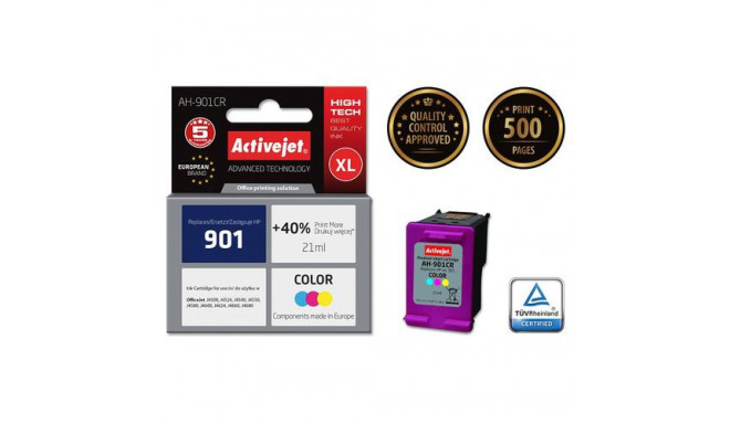 Activejet AH-901CR ink (replacement for HP 901 CC656AE; Premium; 21 ml; color)
