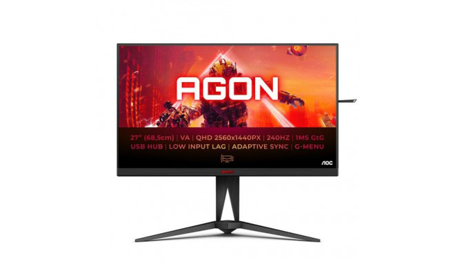 AOC AGON 5 AG275QZN/EU computer monitor 68.6 cm (27&quot;) 2560 x 1440 pixels Quad HD Black, Red