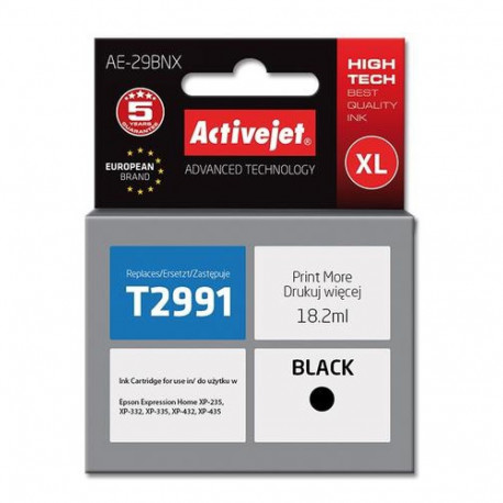 Activejet AE-29BNX ink (replacement for Epson 29XL T2991; Supreme; 18 ml; black)