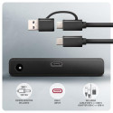 Axagon ADSA-FPX USB-C 10Gbps FAST PORT X adapter for 2.5&quot;/3.5&quot; SSD/HDD