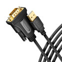 Axagon ADS-1PQN USB-A 2.0 - serial RS-232 DB9-M FTDI adapter cable 1.5m - Adapter - Digital/Daten se